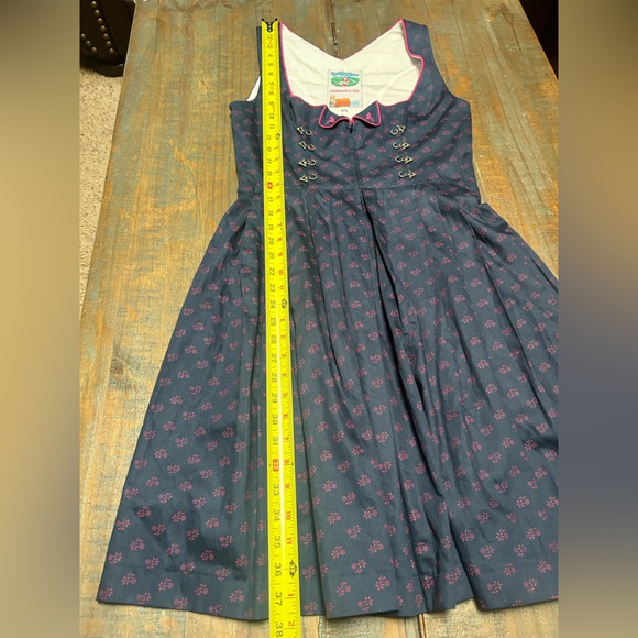 German Austrian Oktoberfest Vintage Dress - 38 / 8 - Picture 9 of 10